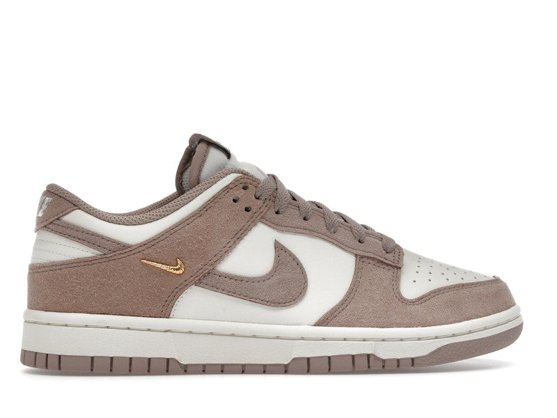 Nike Dunk Low Malt Gold Mini Swoosh Womens - Sail/Metallic Gold/White/Malt - IB4417-105 - 36