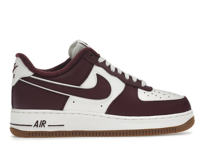 Nike Air Force 1 Low College Pack Night Maroon - Sail/Night Maroon-Gum Medium Brown - DQ7659-102 - 36