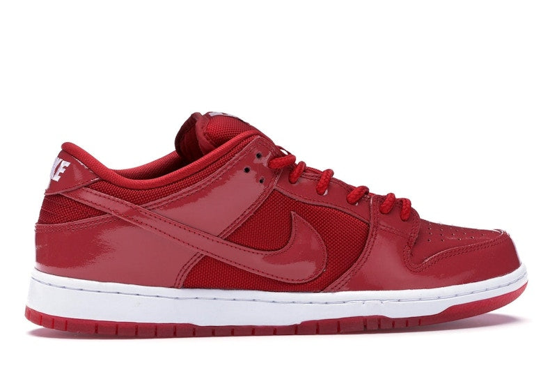 Nike Dunk Sb Low Red Patent Leather - Varsity Red/White-Varsity Red - 304292-616 - 36