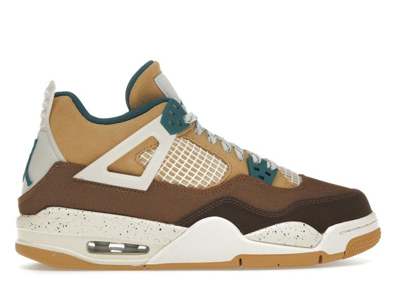 Air Jordan 4 Retro Cacao Wow (GS) - Cacao Wow/Geode Teal/Ale Brown/Twine/Sail/Luminous Green - FB2214-200 - 36