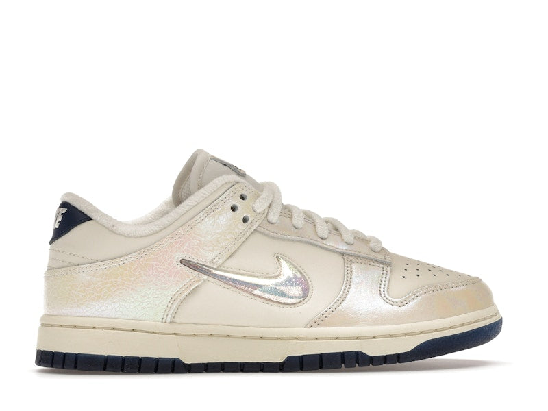 Nike Dunk Low Metallic Jewel Swoosh Sail Womens - Sail/Sail-Black - IM6571-027 - 36