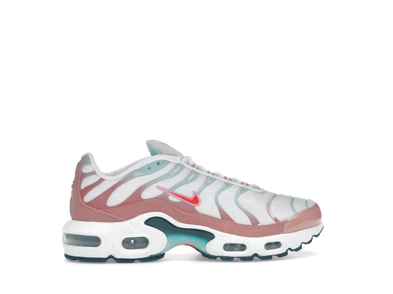 Nike Air Max Plus White Red Stardust Jade Ice Siren Red (GS), vista a 360 gradi 36 di 36