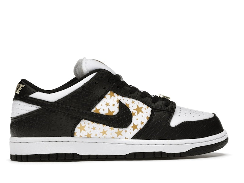 Nike SB Dunk Low Supreme Black, vista a 360 gradi 36 di 36