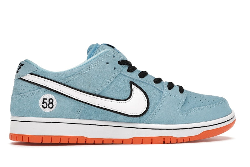 Nike Sb Dunk Low Club 58 Gulf - Blue Chill/Safety Orange-Black-White - BQ6817-401 - 36