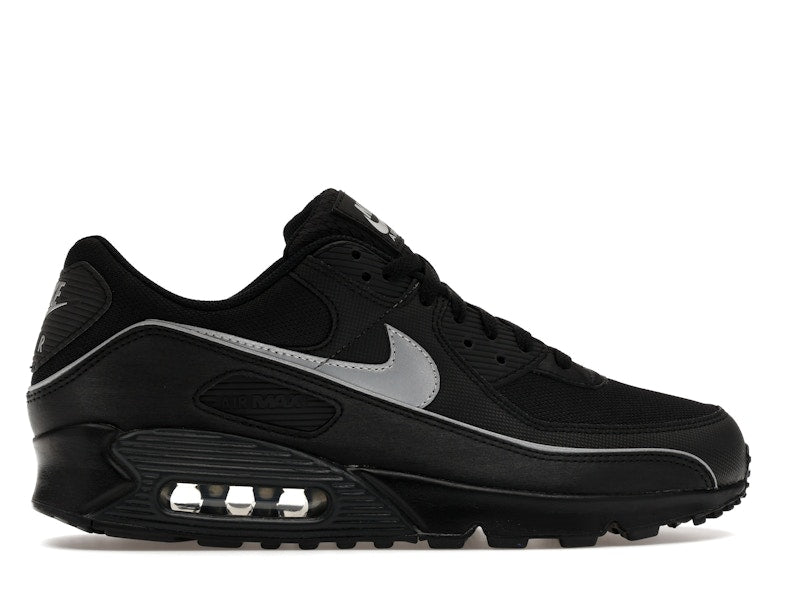 Nike Air Max 90 Premium Black Reflective - Black/Black/Anthracite/Multi-Color - HV4517-002 - 36