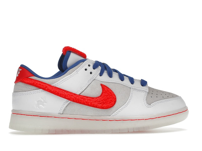 Nike Dunk Low Retro Prm Year Of The Rabbit White Crimson Varsity Royal - White/Crimson-Varsity Royal - FD4203-161 - 36