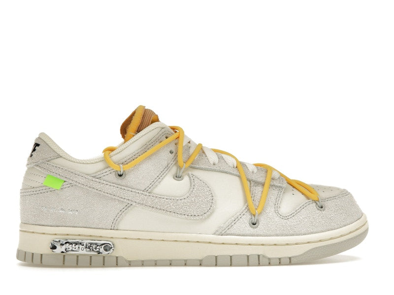 Nike Dunk Low Off White Lot 39 - Sail/Neutral Grey-Amarillo - DJ0950-109 - 36