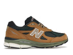 New Balance 990v3 MiUSA Tan Green, vista a 360 gradi 36 di 36