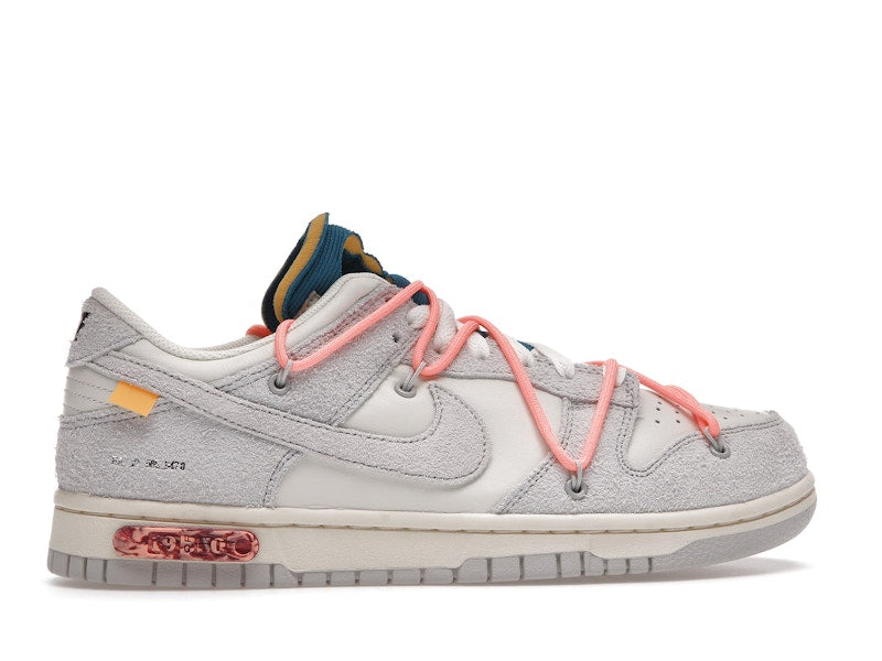 Nike Dunk Low Off White Lot 19 - Sail/Neutral Grey-Orange Pulse - DJ0950-119 - 36