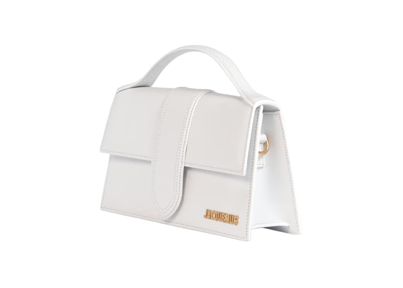 Jacquemus Le Grand Bambino Crossbody Strap Handbag White - vue vue 2