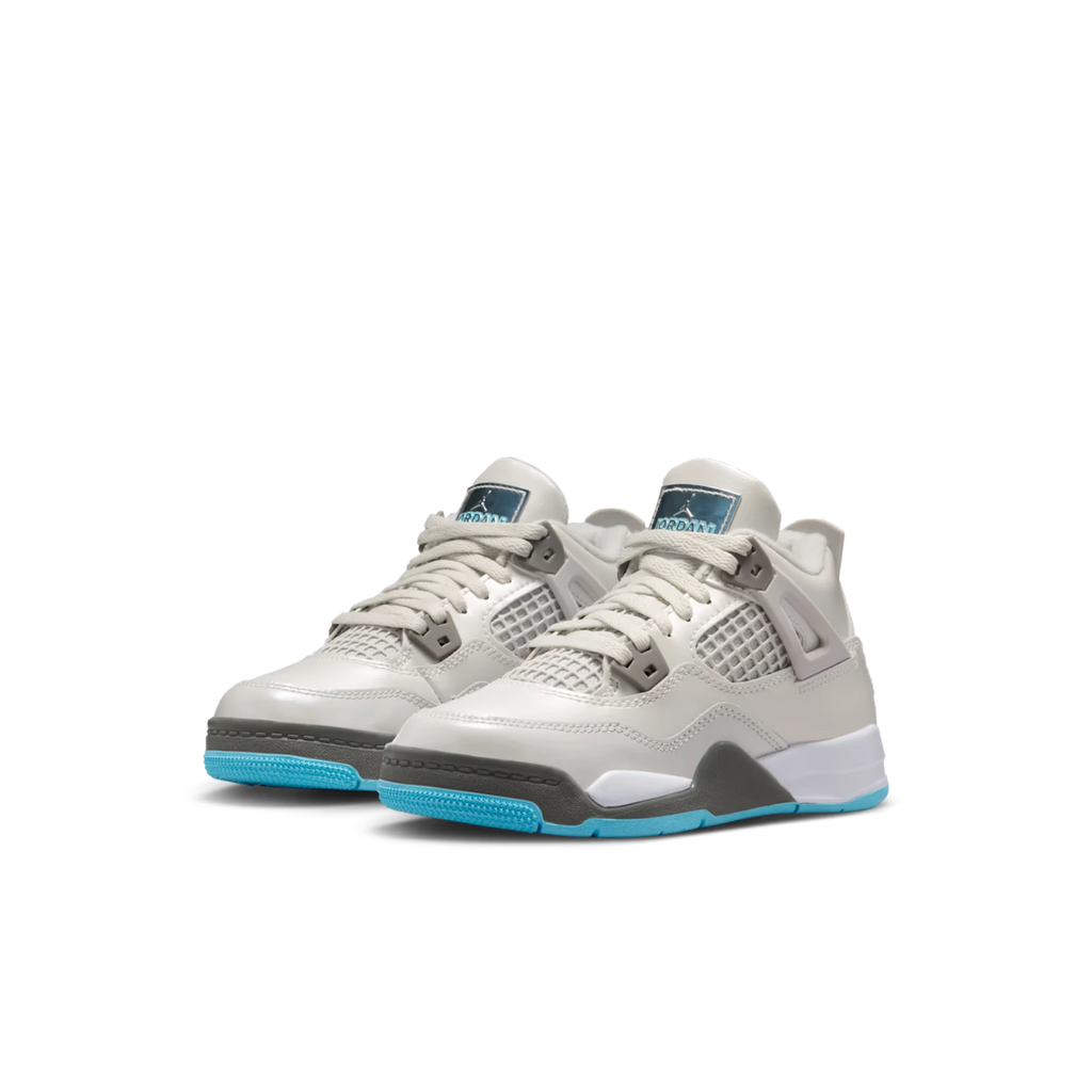 Jordan 4 Retro Photon Dust Blue Chill (PS) - vue paire