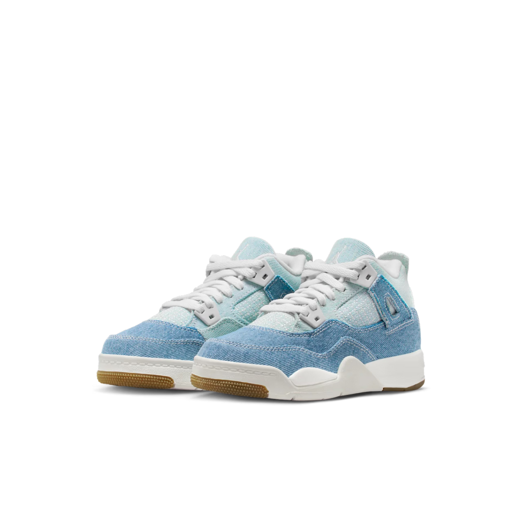 Jordan 4 Retro TEX Denim Worn Blue (PS) - vue paire