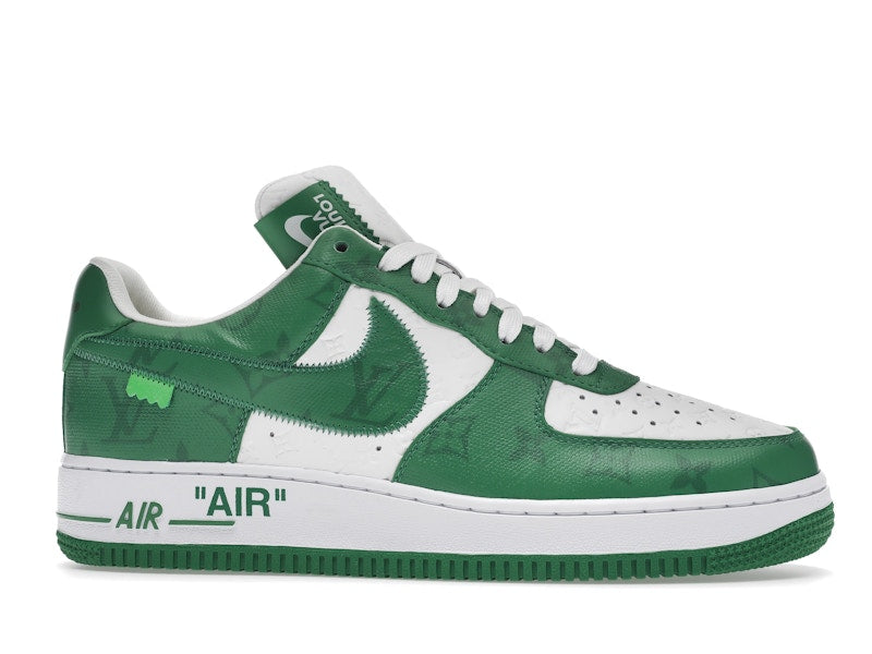 Louis Vuitton Nike Air Force 1 Low By Virgil Abloh White Green, vista a 360 gradi 2 di 36