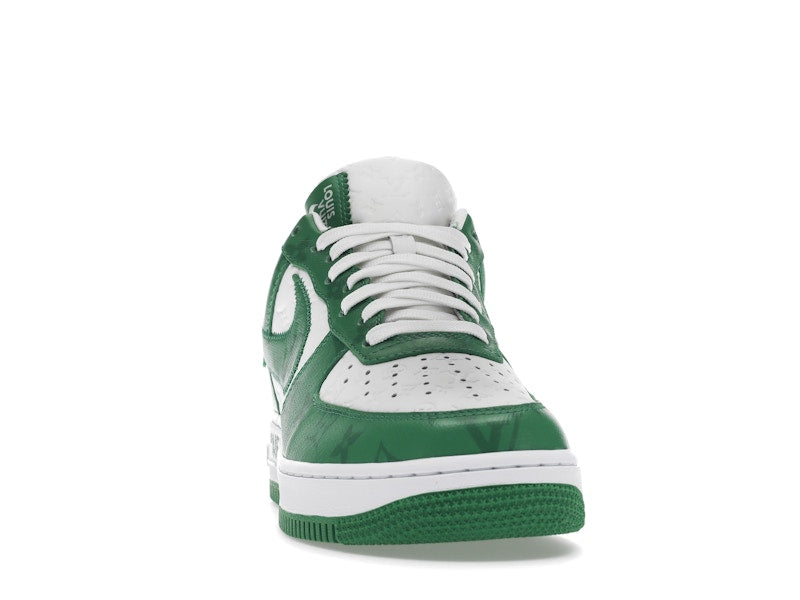 Louis Vuitton Nike Air Force 1 Low By Virgil Abloh White Green, vista a 360 gradi 9 di 36