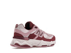 New Balance 9060 Pink Granite Washed Burgundy (GS), vista a 360 gradi 33 di 36