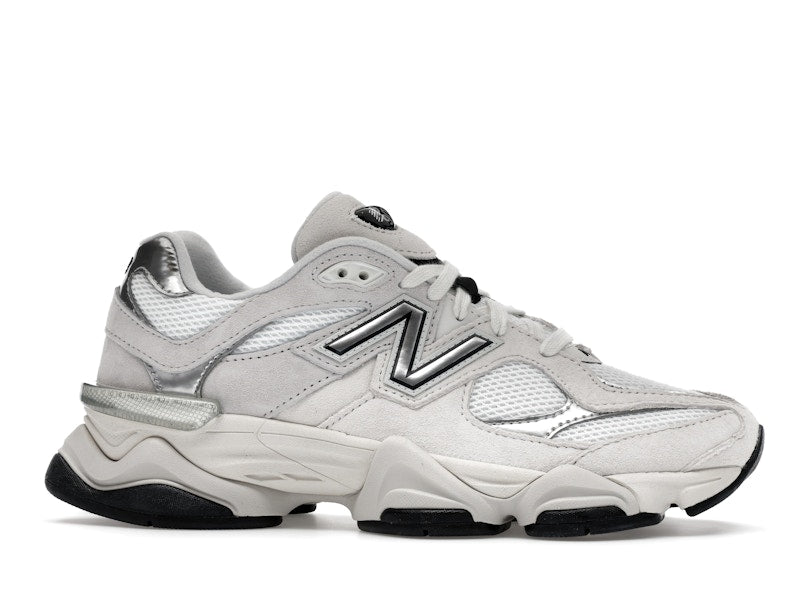 New Balance 9060 White Black Metallic Silver, vista a 360 gradi 2 di 36