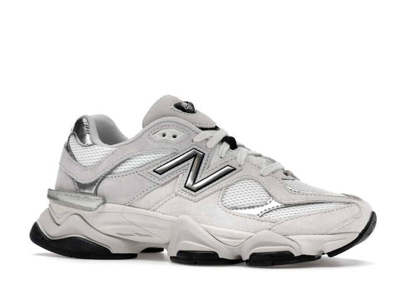 New Balance 9060 White Black Metallic Silver, vista a 360 gradi 3 di 36