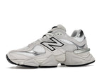 New Balance 9060 White Black Metallic Silver, vista a 360 gradi 17 di 36