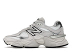 New Balance 9060 White Black Metallic Silver, vista a 360 gradi 19 di 36