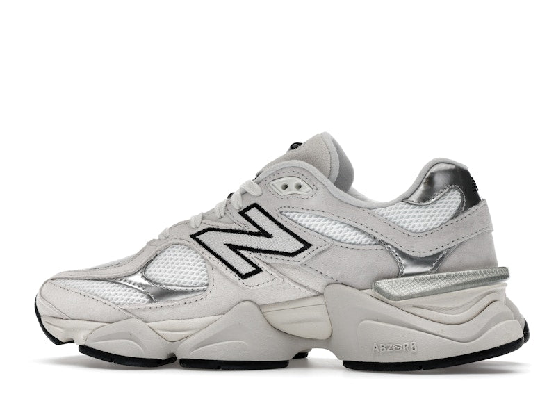 New Balance 9060 White Black Metallic Silver, vista a 360 gradi 20 di 36