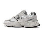 New Balance 9060 White Black Metallic Silver, vista a 360 gradi 21 di 36