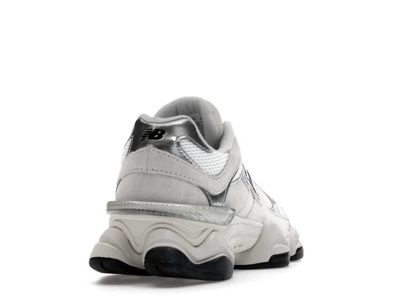 New Balance 9060 White Black Metallic Silver, vista a 360 gradi 30 di 36