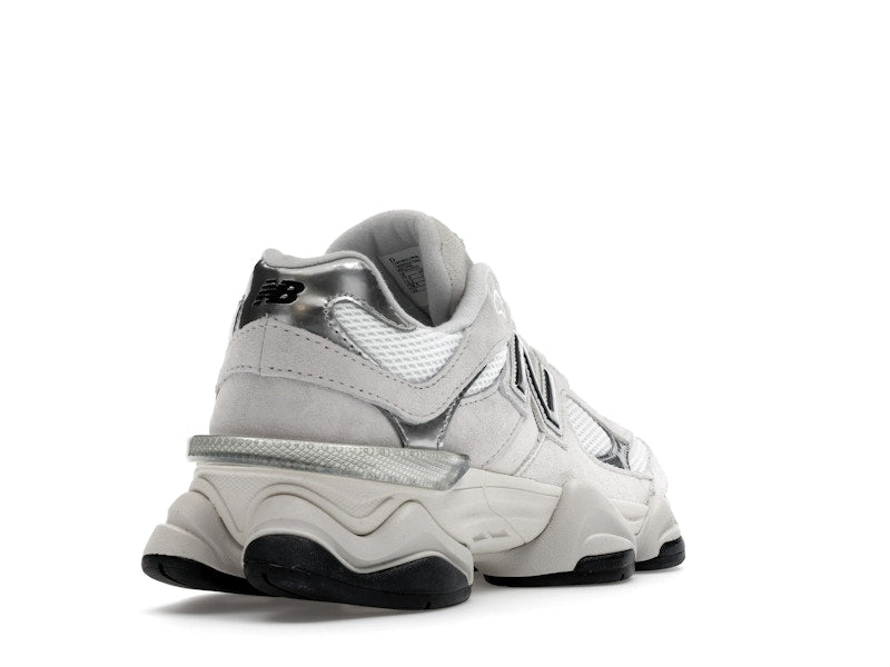 New Balance 9060 White Black Metallic Silver, vista a 360 gradi 31 di 36