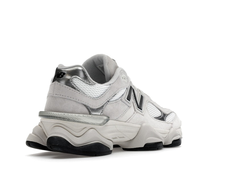 New Balance 9060 White Black Metallic Silver, vista a 360 gradi 32 di 36