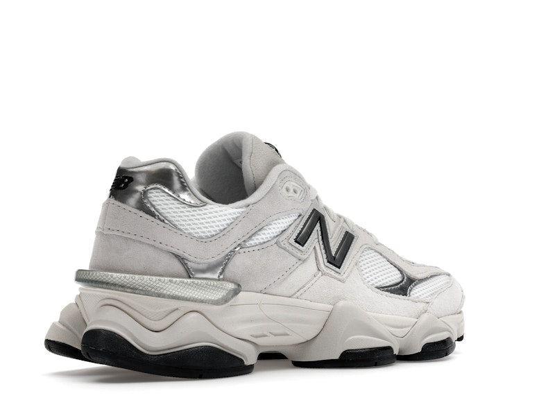 New Balance 9060 White Black Metallic Silver, vista a 360 gradi 33 di 36