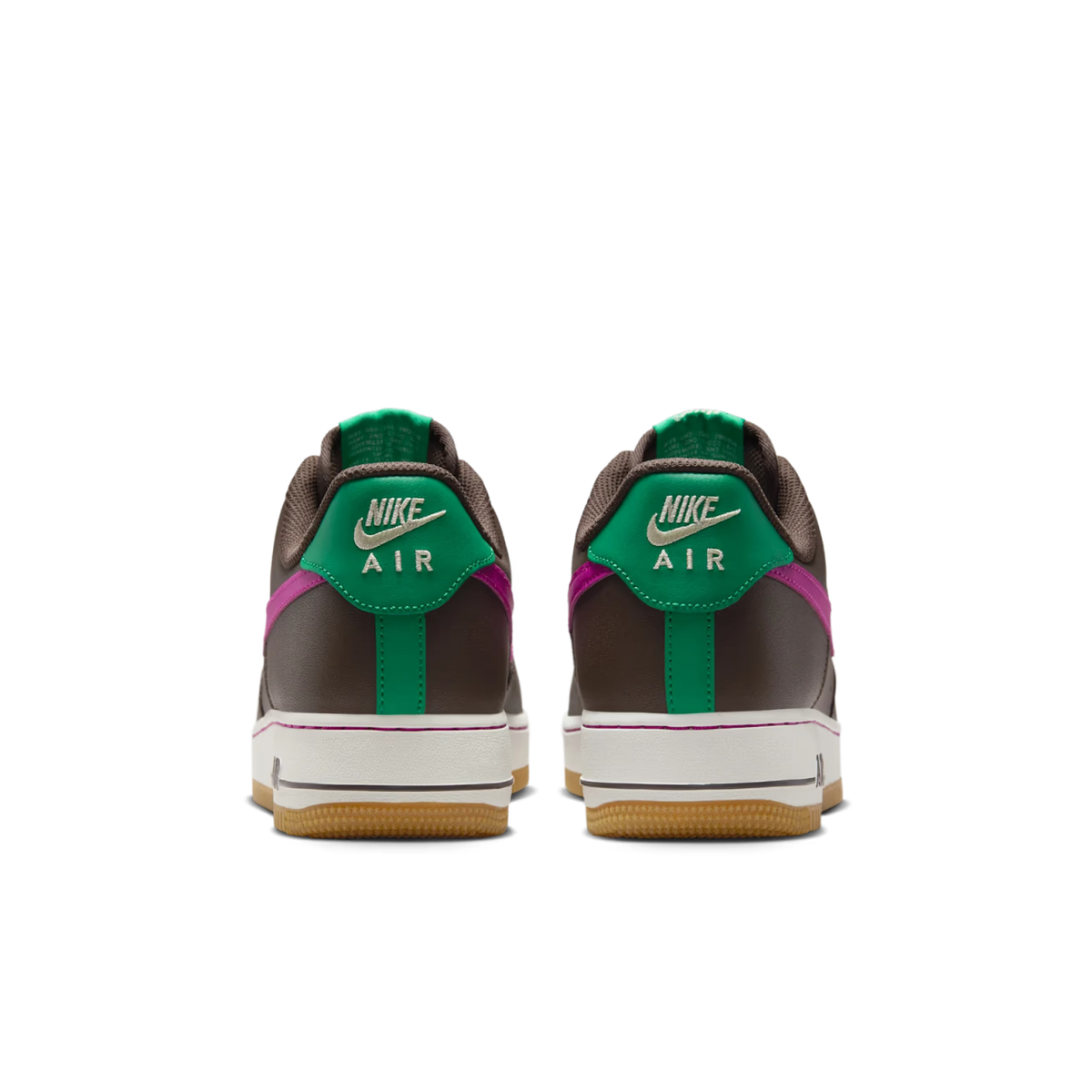 Nike Air Force 1 Low '07 Baroque Brown Vivid Purple - vue arriere