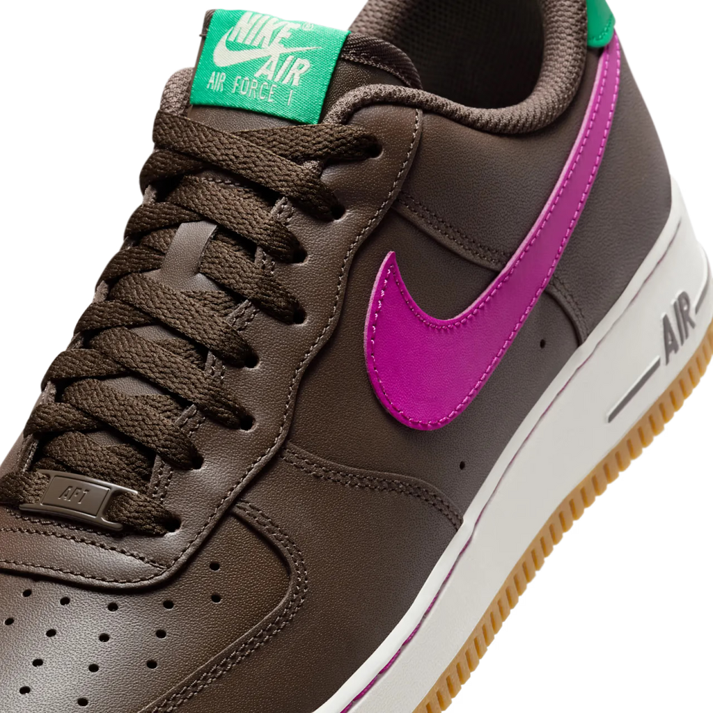 Nike Air Force 1 Low '07 Baroque Brown Vivid Purple - vue detail