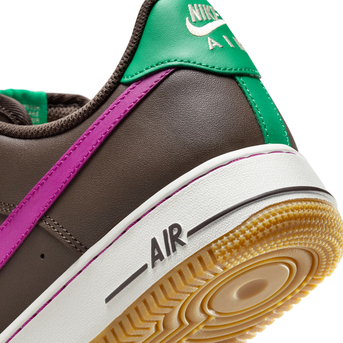 Nike Air Force 1 Low '07 Baroque Brown Vivid Purple - vue detail 2