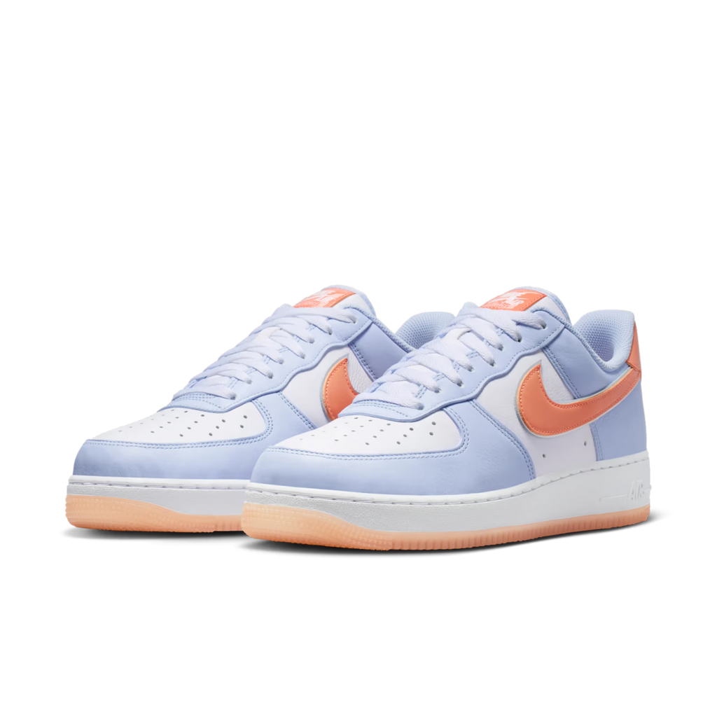 Nike Air Force 1 Low '07 Hydrogen Blue Orange Frost - vue paire