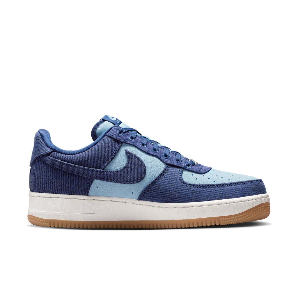 Nike Air Force 1 Low '07 LV8 Denim Navy Worn Blue - vue interieur
