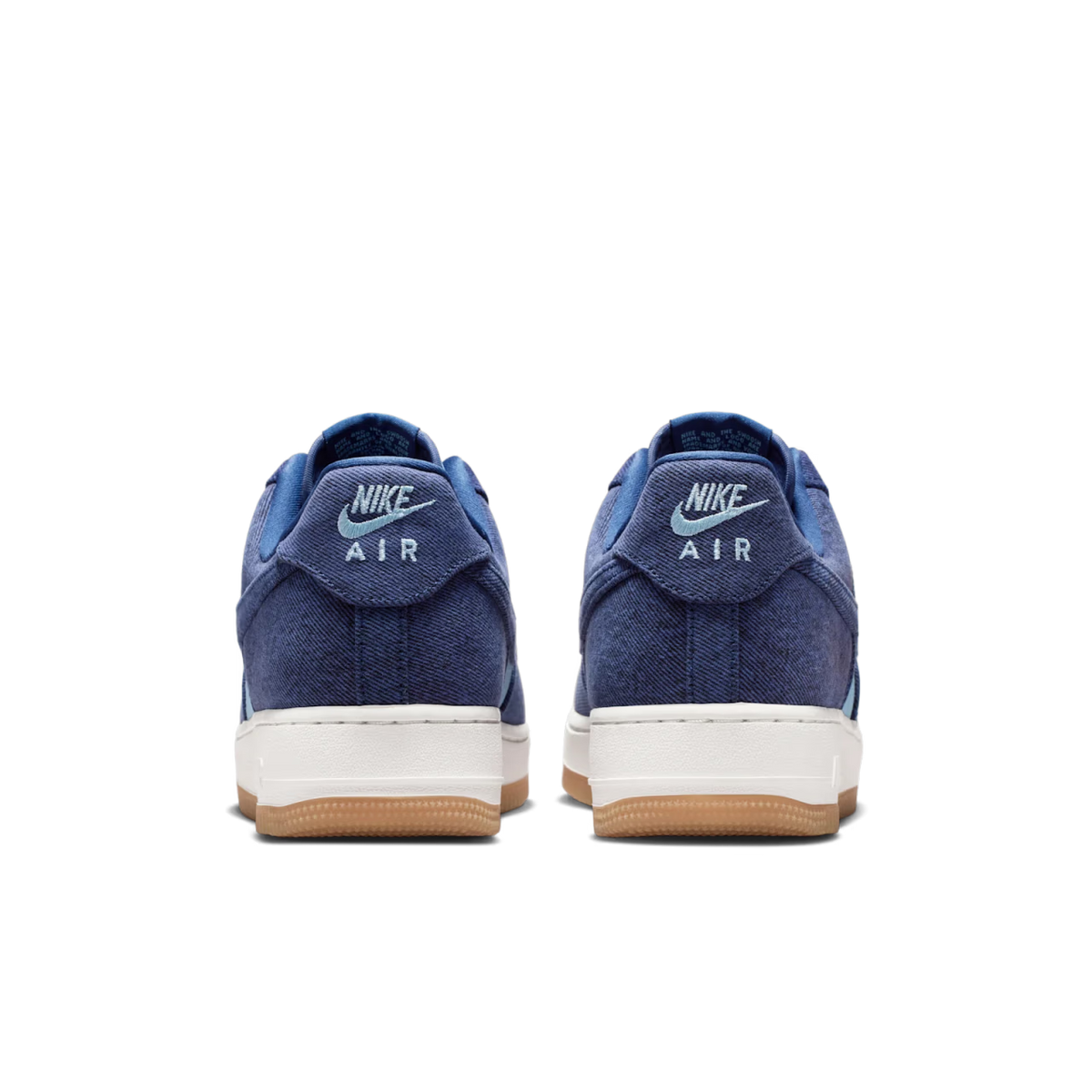 Nike Air Force 1 Low '07 LV8 Denim Navy Worn Blue - vue arriere