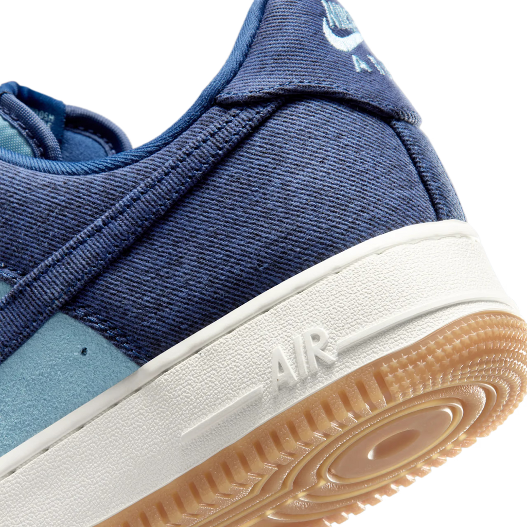 Nike Air Force 1 Low '07 LV8 Denim Navy Worn Blue - vue detail 2