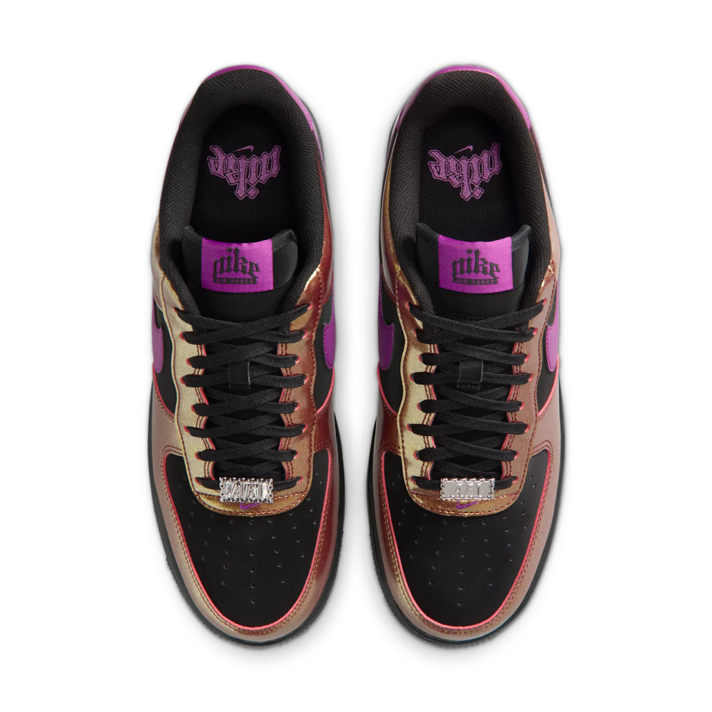 Nike Air Force 1 Low '07 LV8 Glam Rock Black Bold Berry - vue dessus