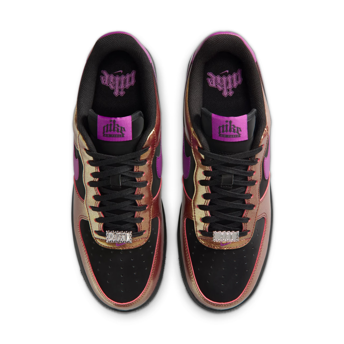Nike Air Force 1 Low '07 LV8 Glam Rock Black Bold Berry - vue dessus