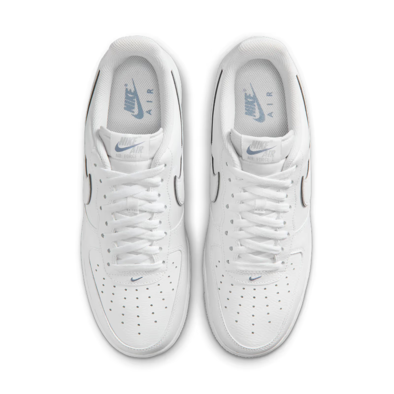 Nike Air Force 1 Low '07 LV8 White Silver Wolf Grey - vue dessus