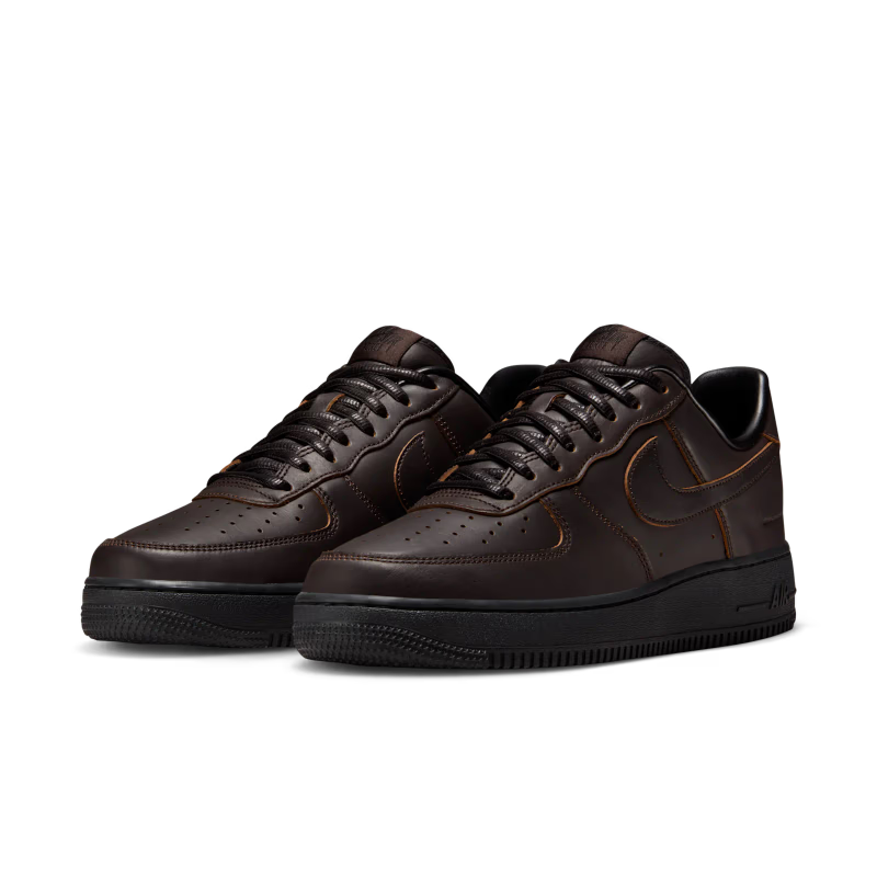 Nike Air Force 1 Low '07 PRM Morse Code Velvet Brown Black - vue paire