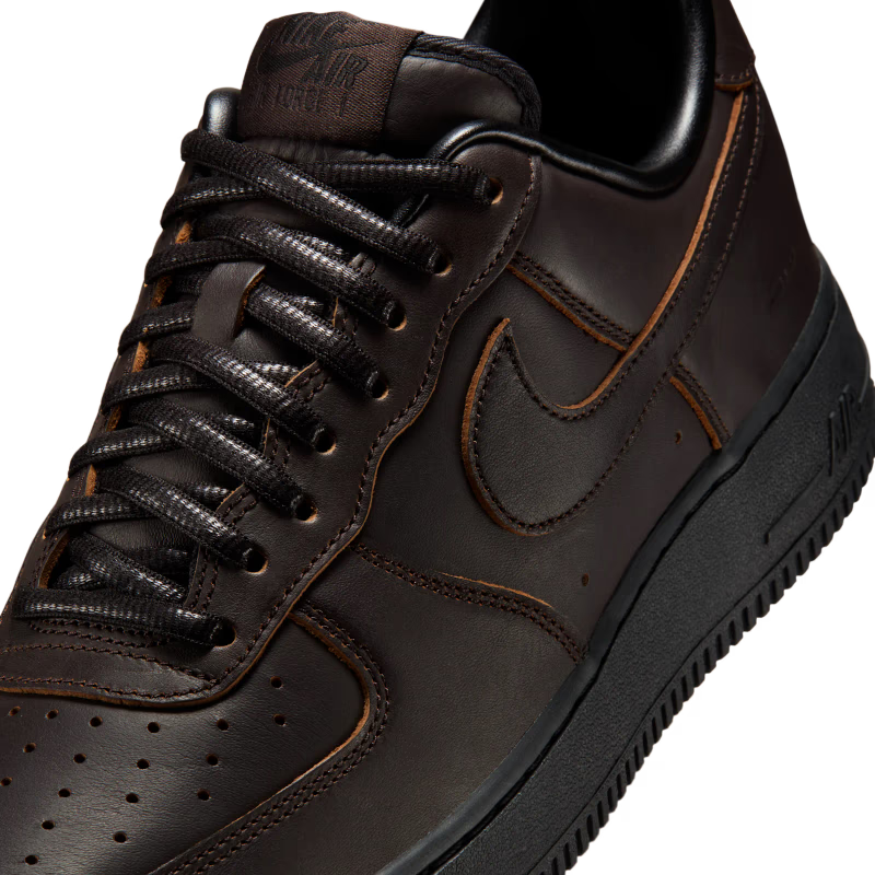 Nike Air Force 1 Low '07 PRM Morse Code Velvet Brown Black - vue detail