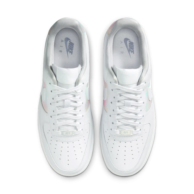 Nike Air Force 1 Low 07 White Multi Color Ghost (W) - vue dessus