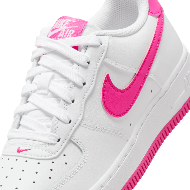 Nike Air Force 1 Low Laser Fuchsia (GS) - vue detail