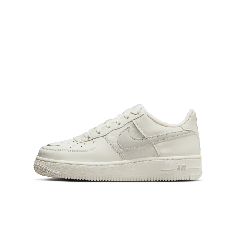 Nike Air Force 1 Low Sail Light Bone (GS) - vue profil