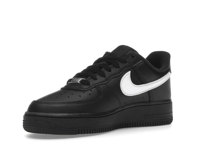 Nike Air Force 1 Low Supreme Black White, vista a 360 gradi 15 di 36