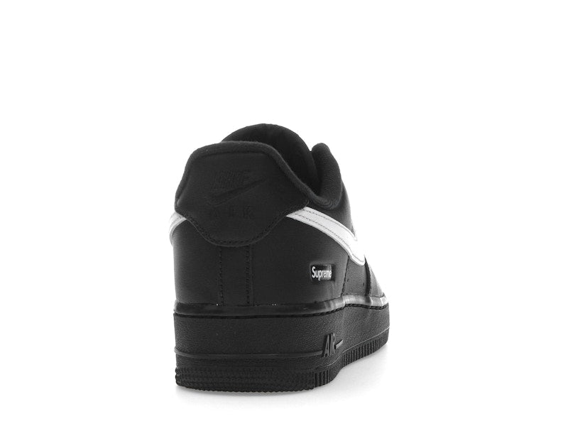 Nike Air Force 1 Low Supreme Black White, vista a 360 gradi 29 di 36