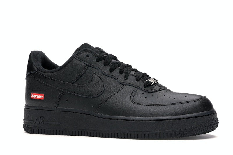 Nike Air Force 1 Low Supreme Box Logo Black, vista a 360 gradi 3 di 36