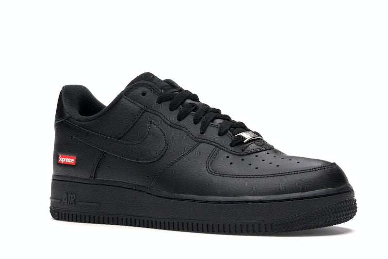 Nike Air Force 1 Low Supreme Box Logo Black, vista a 360 gradi 4 di 36