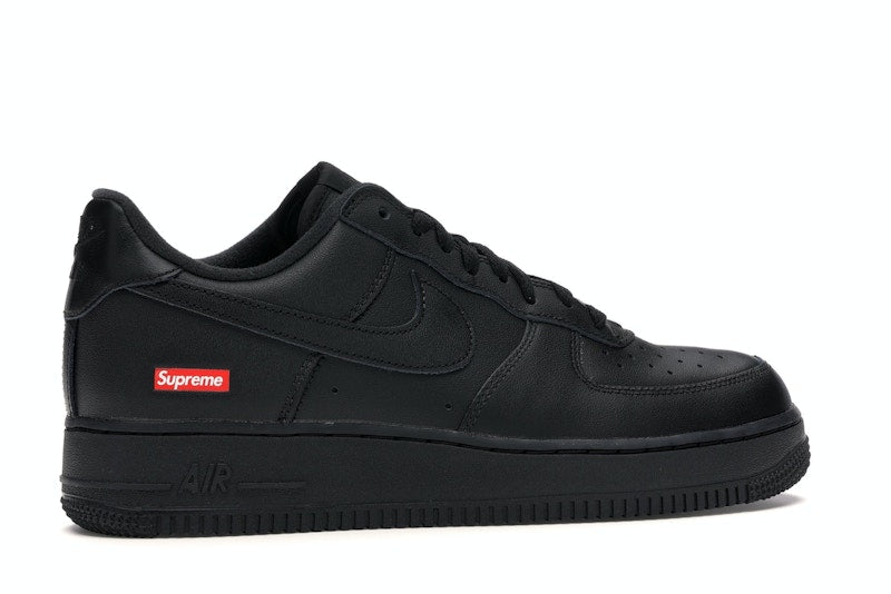 Nike Air Force 1 Low Supreme Box Logo Black, vista a 360 gradi 35 di 36
