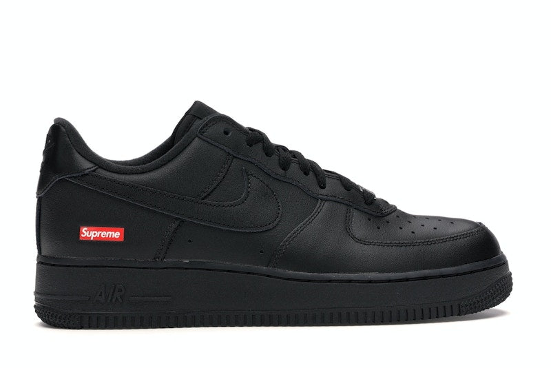 Nike Air Force 1 Low Supreme Box Logo Black, vista a 360 gradi 36 di 36